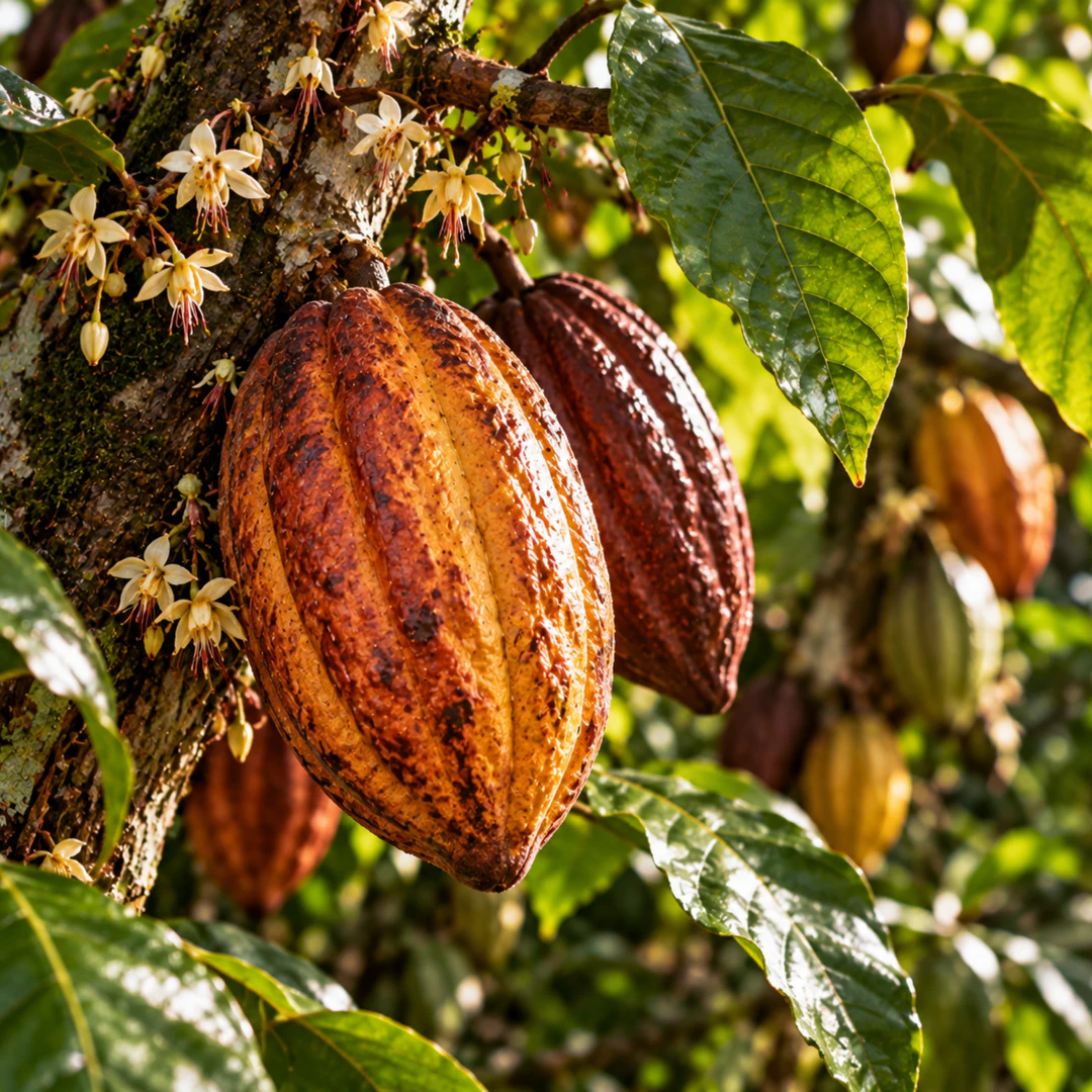 Frutos e sementes de cacau