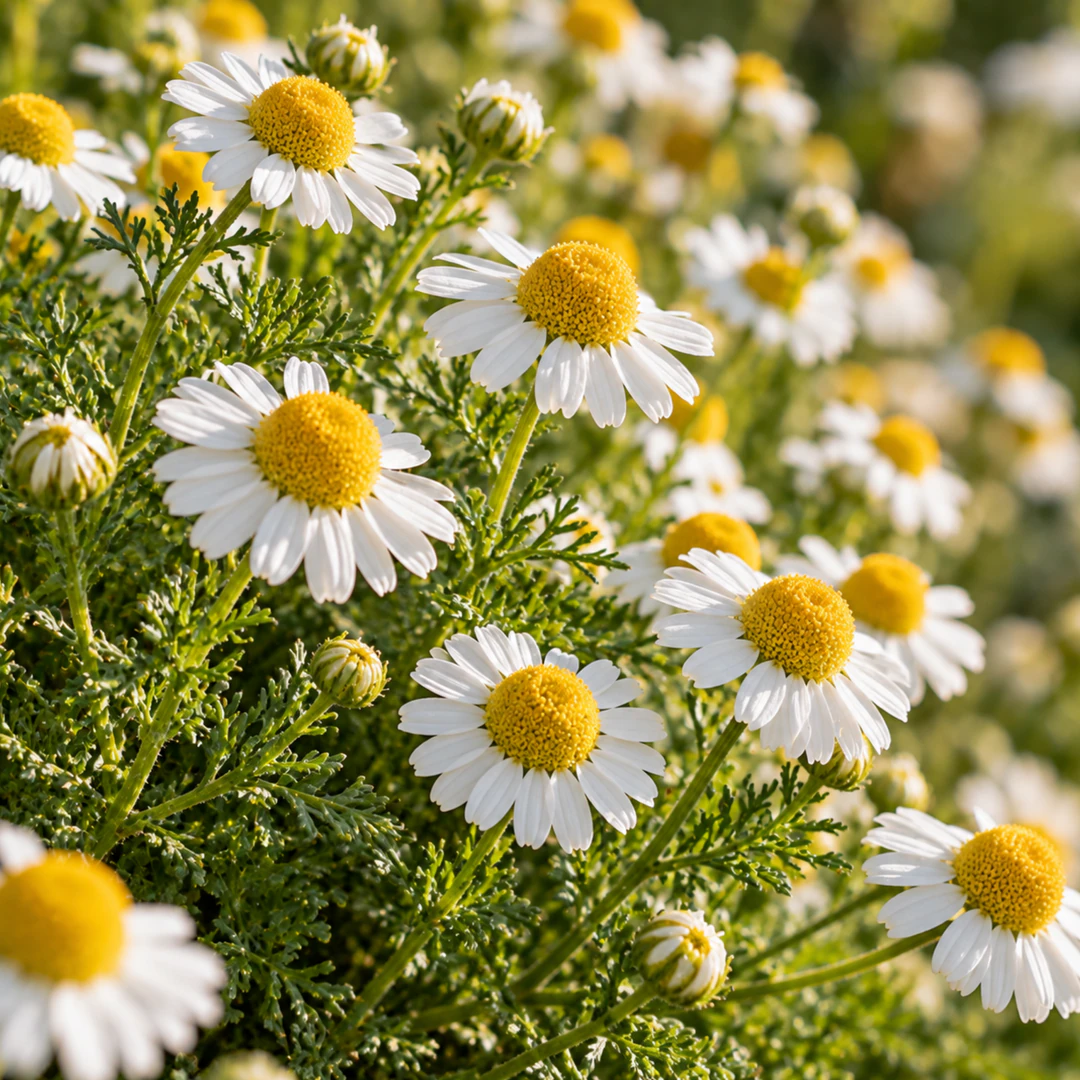 Flores de camomila-romana