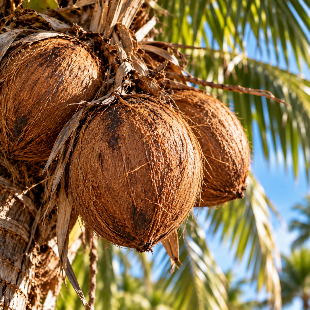 Coco maduro aberto