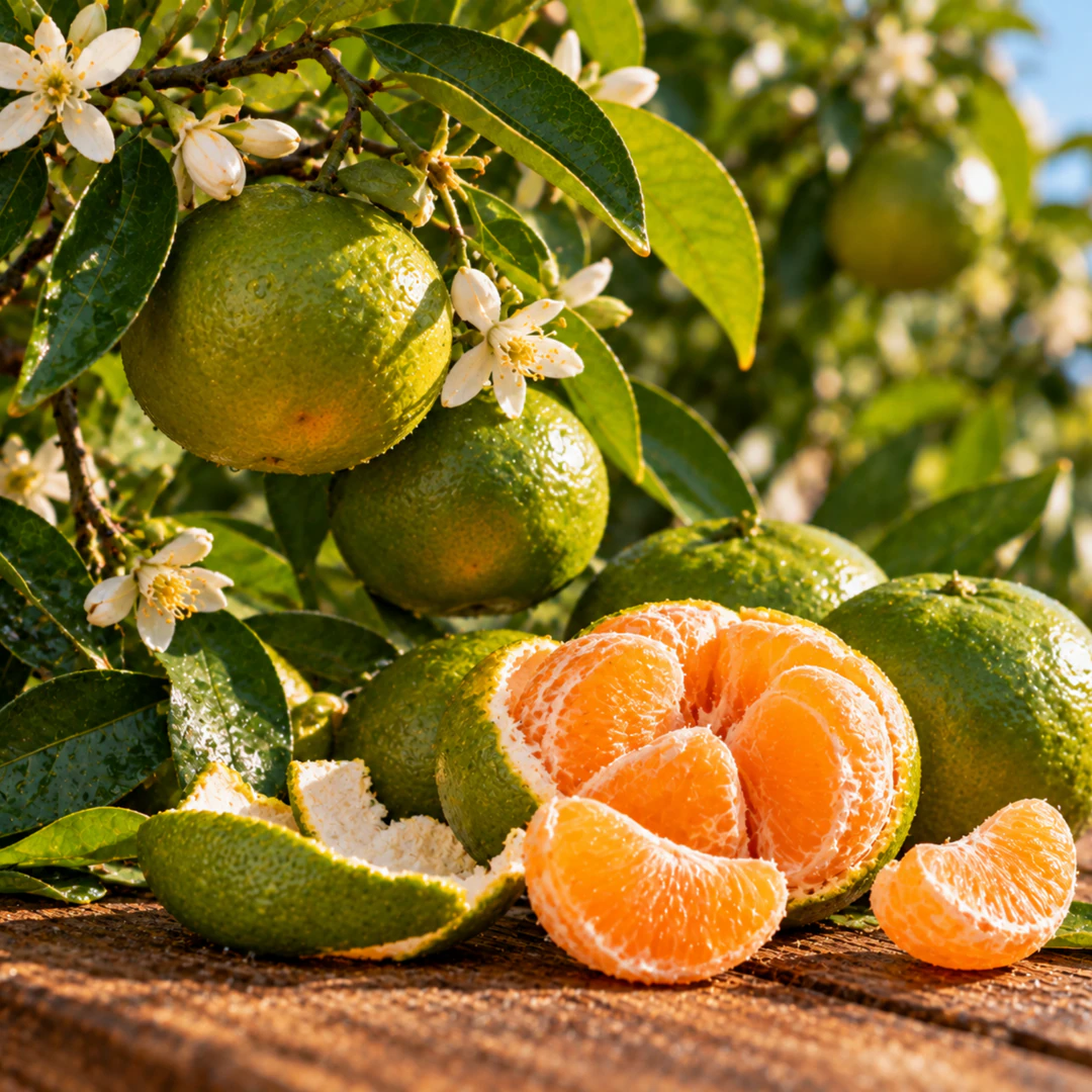 Mandarinas verdes